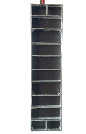 Painel de persiana para cofragem de parede com contraplacado de bétula